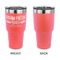 Farm Quotes 30 oz Stainless Steel Ringneck Tumblers - Coral - Single Sided - APPROVAL