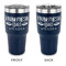 Farm Quotes 30 oz Stainless Steel Tumbler - Navy - Double Sided