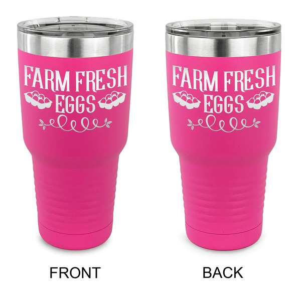 Custom Farm Quotes 30 oz Stainless Steel Tumbler - Pink - Double Sided
