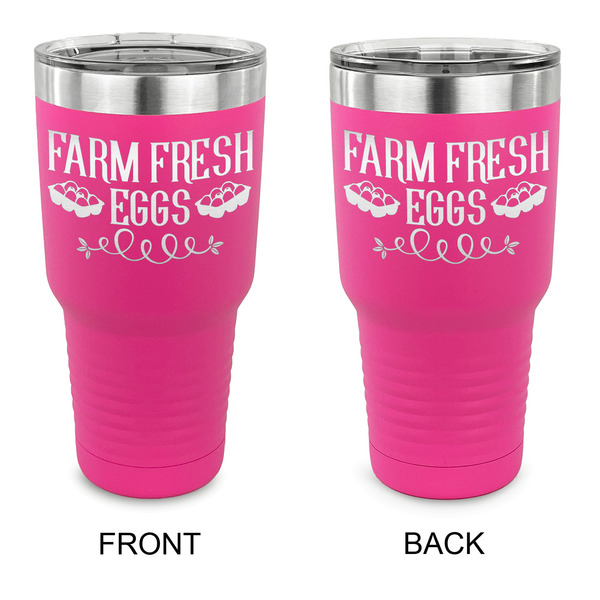 Custom Farm Quotes 30 oz Stainless Steel Tumbler - Pink - Double Sided