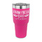 Farm Quotes 30 oz Stainless Steel Ringneck Tumblers - Pink - FRONT