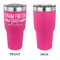 Farm Quotes 30 oz Stainless Steel Ringneck Tumblers - Pink - Single Sided - APPROVAL