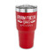 Farm Quotes 30 oz Stainless Steel Ringneck Tumblers - Red - FRONT