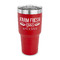 Farm Quotes 30 oz Stainless Steel Tumbler - Red - Single Sided
