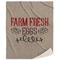 Farm Quotes Sherpa Throw Blanket