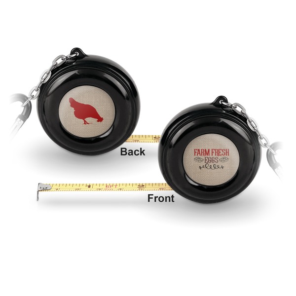 Farm Quotes 6-Ft Pocket Tape Measure with Carabiner Hook - Front and Back