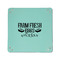 Farm Quotes 6" x 6" Teal Leatherette Snap Up Tray - APPROVAL