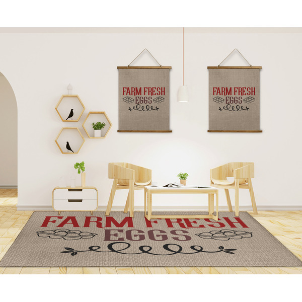 Farm Quotes 8'x10' Indoor Area Rugs - IN CONTEXT