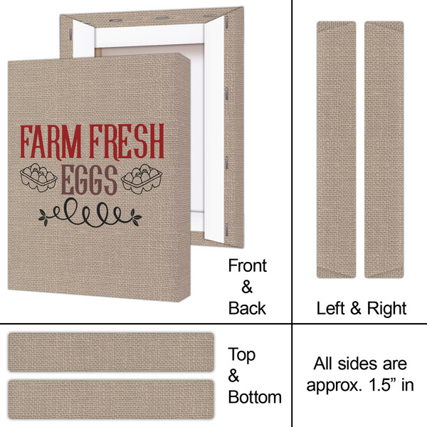 Farm Quotes 8x10 - Canvas Print - Approval