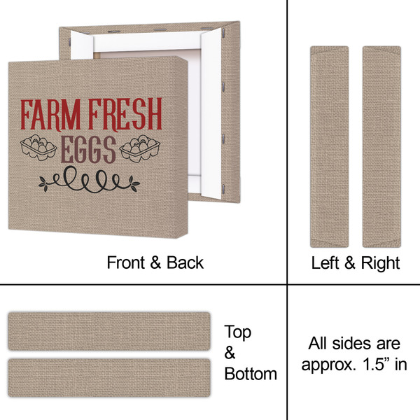 Farm Quotes 8x8 - Canvas Print - Approval