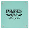 Farm Quotes 9" x 9" Teal Leatherette Snap Up Tray - APPROVAL