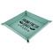 Farm Quotes 9" x 9" Teal Leatherette Snap Up Tray - MAIN