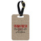 Farm Quotes Metal Luggage Tag