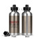 Farm Quotes Aluminum Water Bottle - Front and Back
