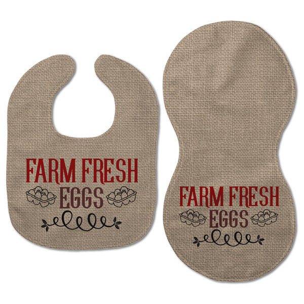 Farm Quotes Baby Bib & Burp Set - Approval (new bib & burp)