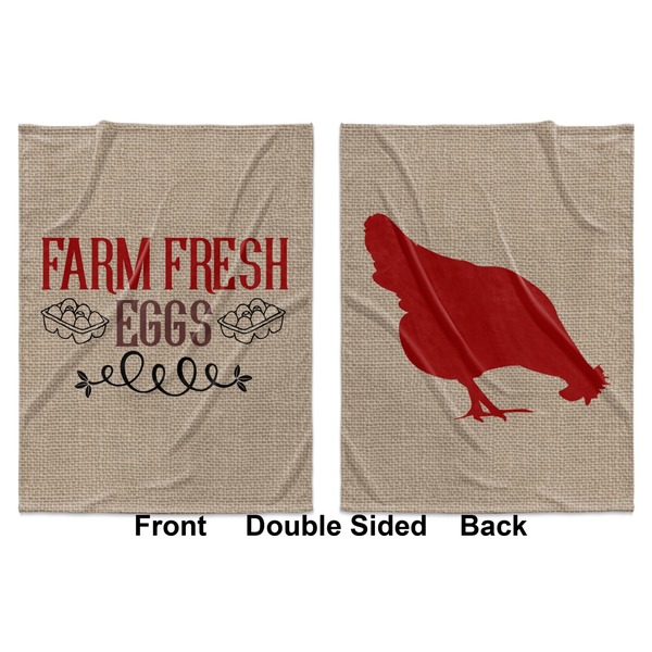Farm Quotes Baby Blanket (Double Sided - Printed Front and Back)