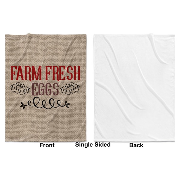 Farm Quotes Baby Blanket (Single Sided - Printed Front, White Back)