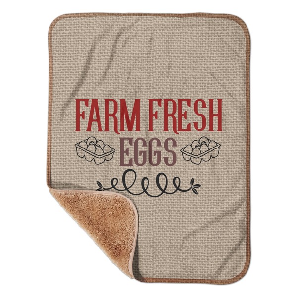 Custom Farm Quotes Sherpa Baby Blanket - 30" x 40"