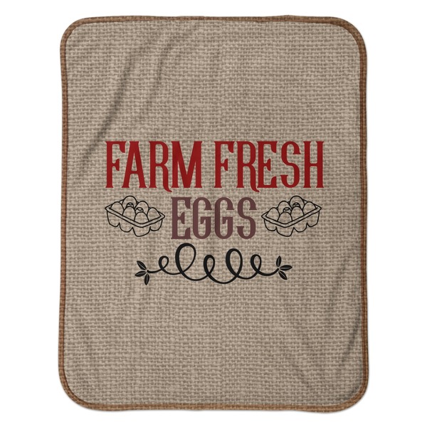 Farm Quotes Baby Sherpa Blanket - Flat
