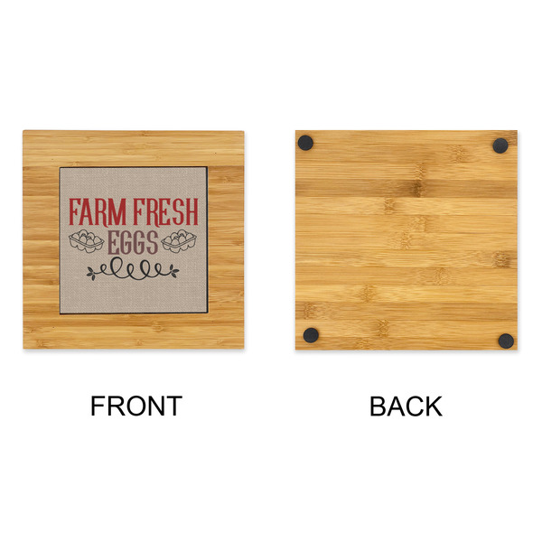 Farm Quotes Bamboo Trivet with 6" Tile - APPROVAL