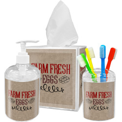 Farm Quotes Acrylic Bathroom Accessories Set