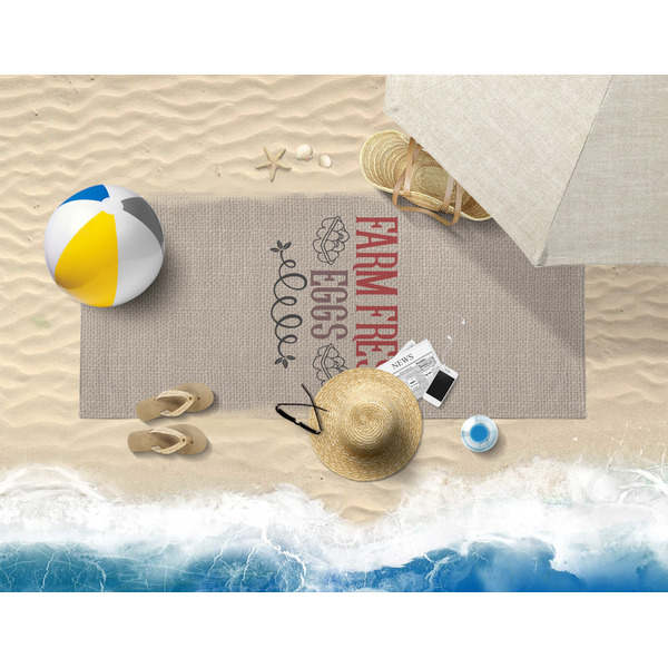 Farm Quotes Beach Towel Lifestyle