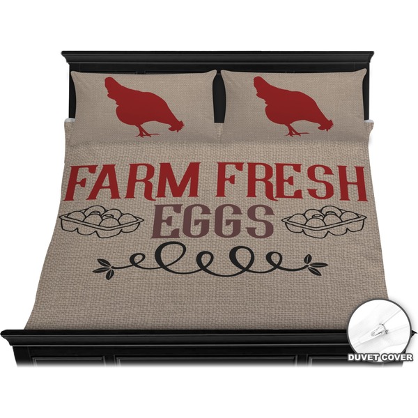 Farm Quotes Bedding Set (King) - Duvet