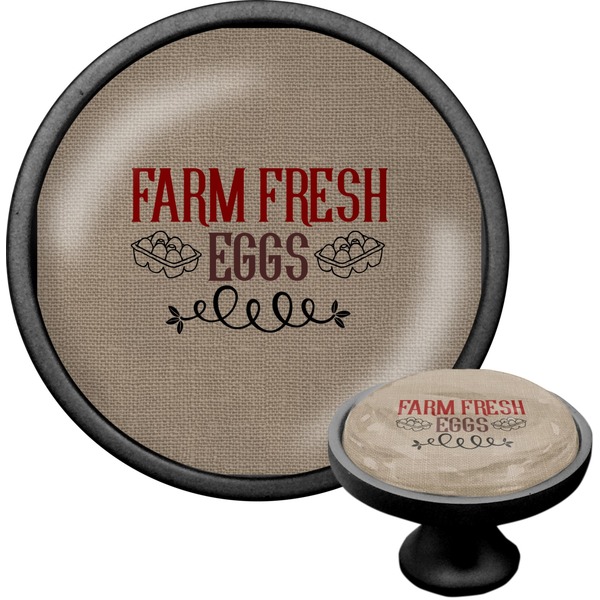 Custom Farm Quotes Cabinet Knob (Black)