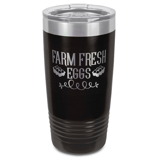 Farm Quotes Black Polar Camel Tumbler - 20oz - Front