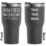 Farm Quotes RTIC Tumbler - Black - Engraved Front & Back (Personalized)