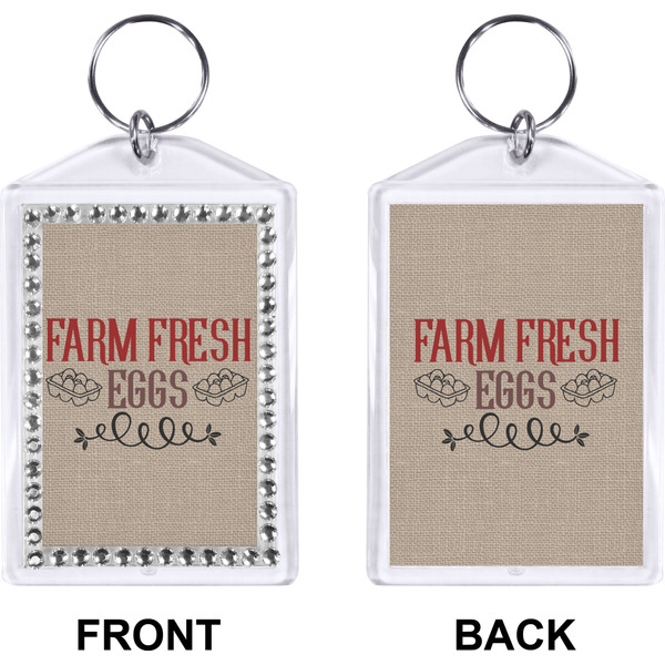 Farm Quotes Bling Keychain (Front + Back)