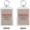 Farm Quotes Bling Keychain (Front + Back)