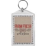 Farm Quotes Bling Keychain
