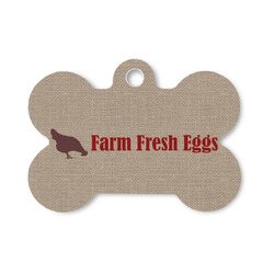 Farm Quotes Bone Shaped Dog ID Tag - Small