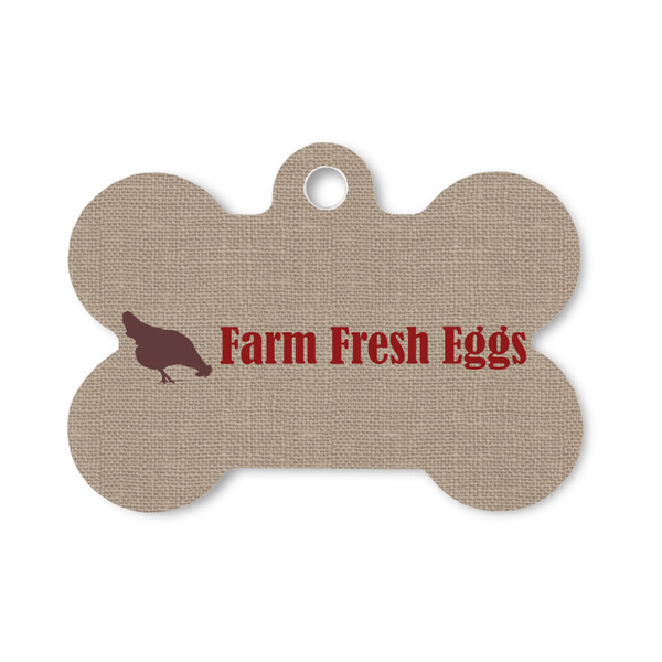 Custom Farm Quotes Bone Shaped Dog ID Tag - Small