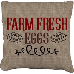 Farm Quotes Faux-Linen Throw Pillow 16"
