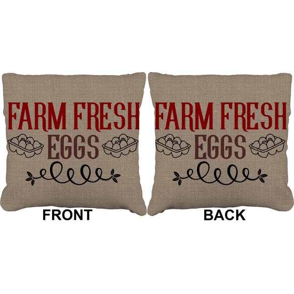 Farm Quotes Burlap Pillow Approval