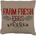 Farm Quotes Faux-Linen Throw Pillow