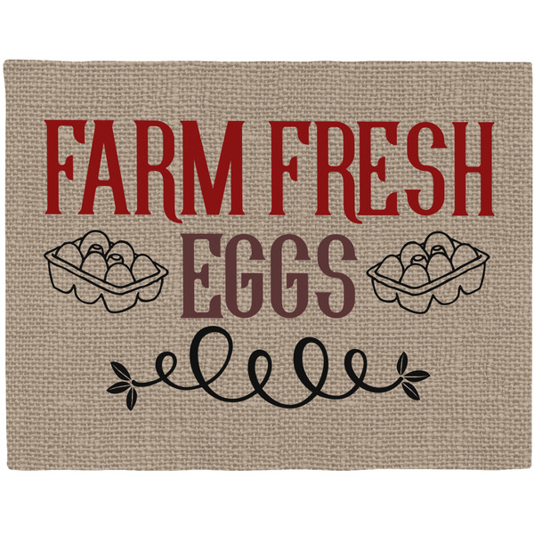 Custom Farm Quotes Woven Fabric Placemat - Twill
