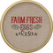 Farm Quotes Cabinet Knob - Gold - Front
