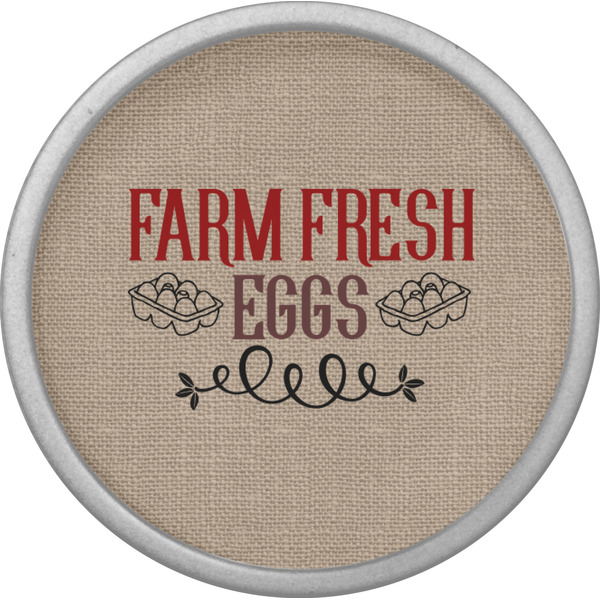 Farm Quotes Cabinet Knob - Nickel - Front
