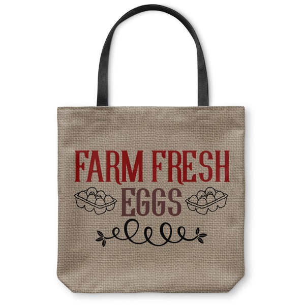 Custom Farm Quotes Canvas Tote Bag - Medium - 16"x16"
