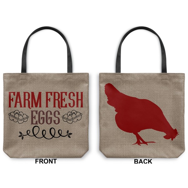 Farm Quotes Canvas Tote - Front and Back