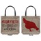 Farm Quotes Canvas Tote - Front and Back