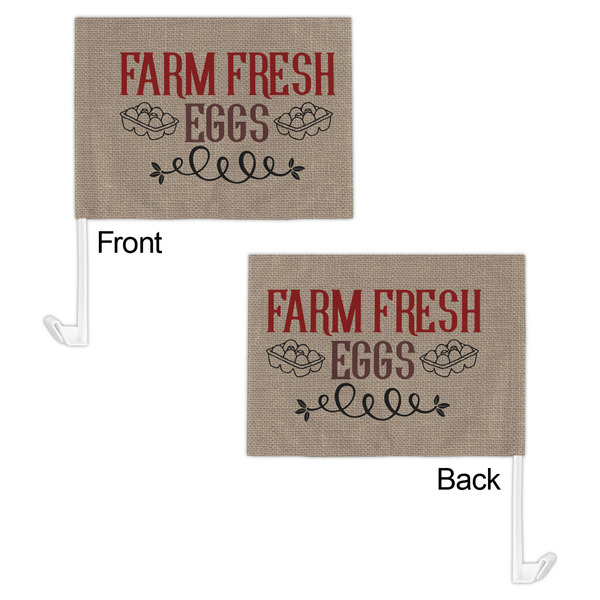 Farm Quotes Car Flag - 11" x 8" - Front & Back View