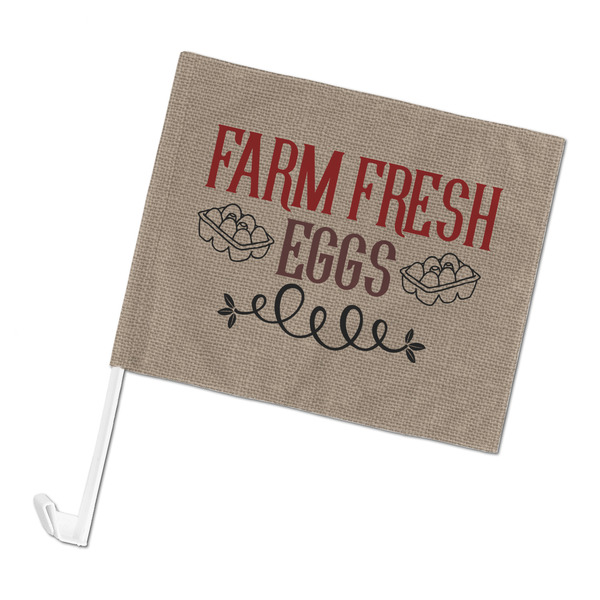Custom Farm Quotes Car Flag - Large