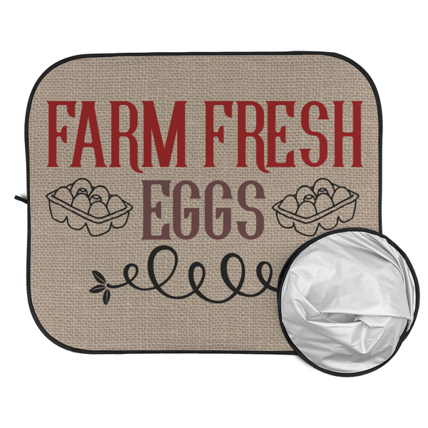 Farm Quotes Car Sun Shades - FOLDED & UNFOLDED