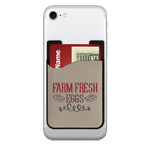 Farm Quotes 2-in-1 Cell Phone Credit Card Holder & Screen Cleaner
