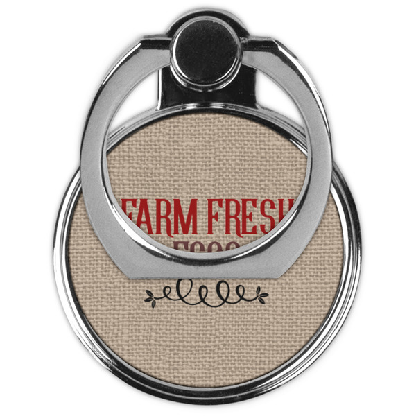 Farm Quotes Cell Phone Ring Stand & Holder - Front (Collapsed)