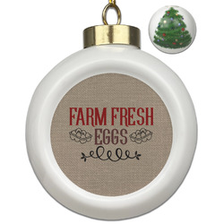 Farm Quotes Ceramic Ball Ornament - Christmas Tree